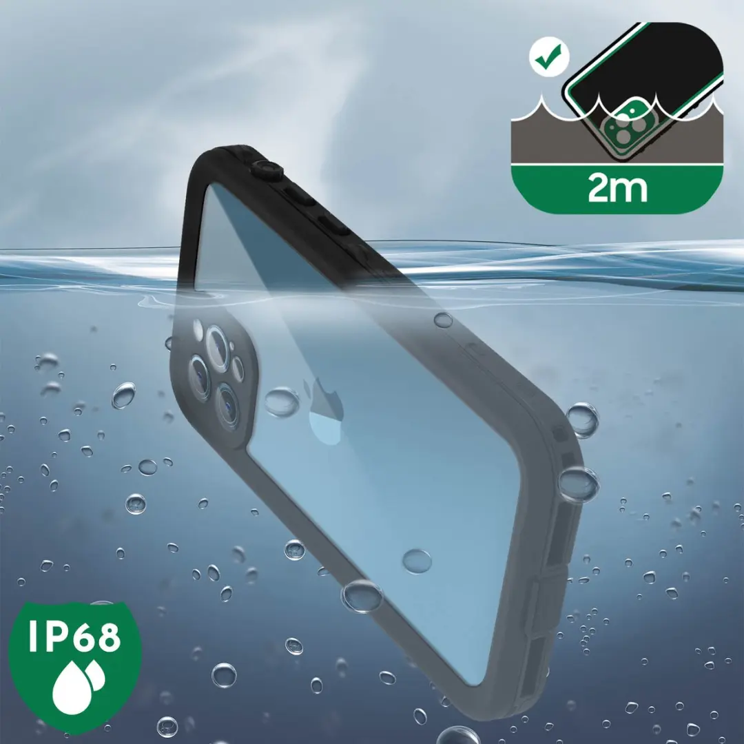 Redpepper Hoesje iPhone 12 Pro Waterdicht Zwart - BACK-REDP-BK-12PR