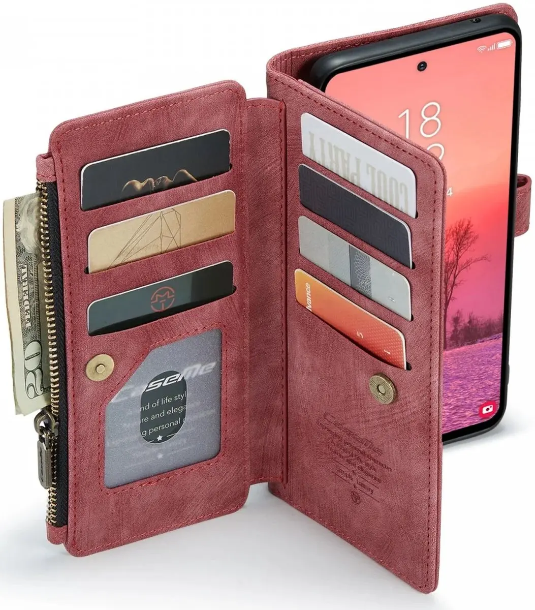 Caseme C30 Hoesje Samsung Galaxy A35 - Rood - afbeelding 6 van 6