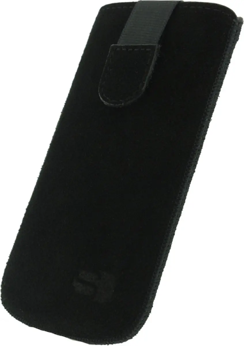 Senza Slide Serie Echt Leer Hoesje SEN-SSCNB-SIS - Zwart