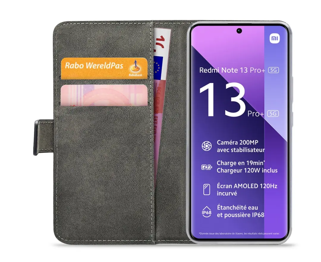 Mobilize Classic Gelly Wallet Bookcase Xiaomi Redmi Note 13 Pro+ - Zwart - afbeelding 6 van 6