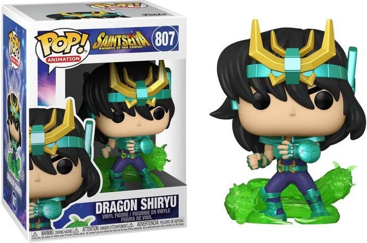 Funko POP! Saint Seiya Dragon Shiryu Verzamelfiguur - 9cm - Multicolours