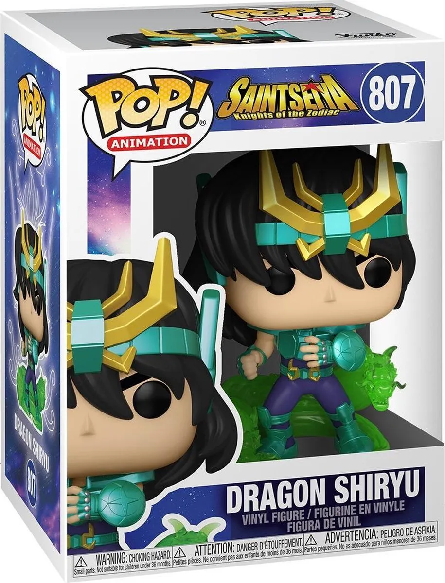 Funko POP! Saint Seiya Dragon Shiryu Verzamelfiguur - 9cm - Multicolours