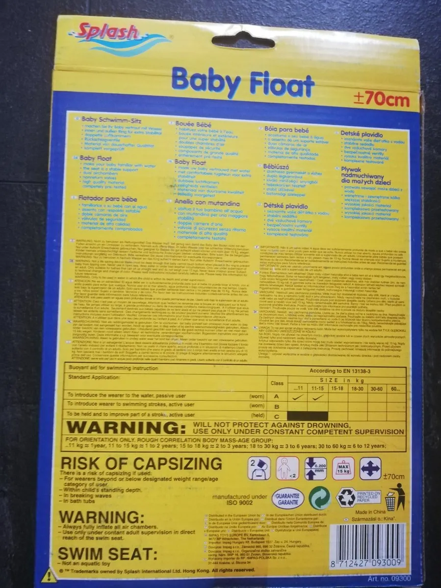 Intex Zwemband Baby Float - 70cm - tot 11kg