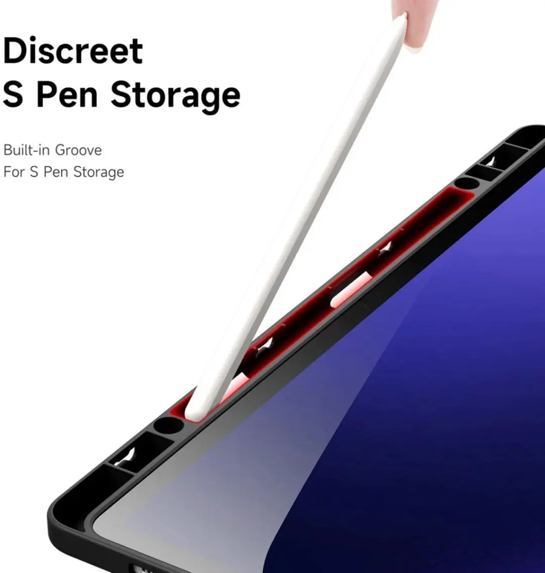Dux Ducis Hoes Samsung Galaxy Tab S10 Plus - Magneet Zwart - afbeelding 6 van 6