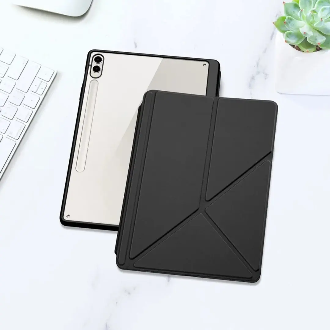 Dux Ducis Hoes Samsung Galaxy Tab S10 Plus - Magneet Zwart