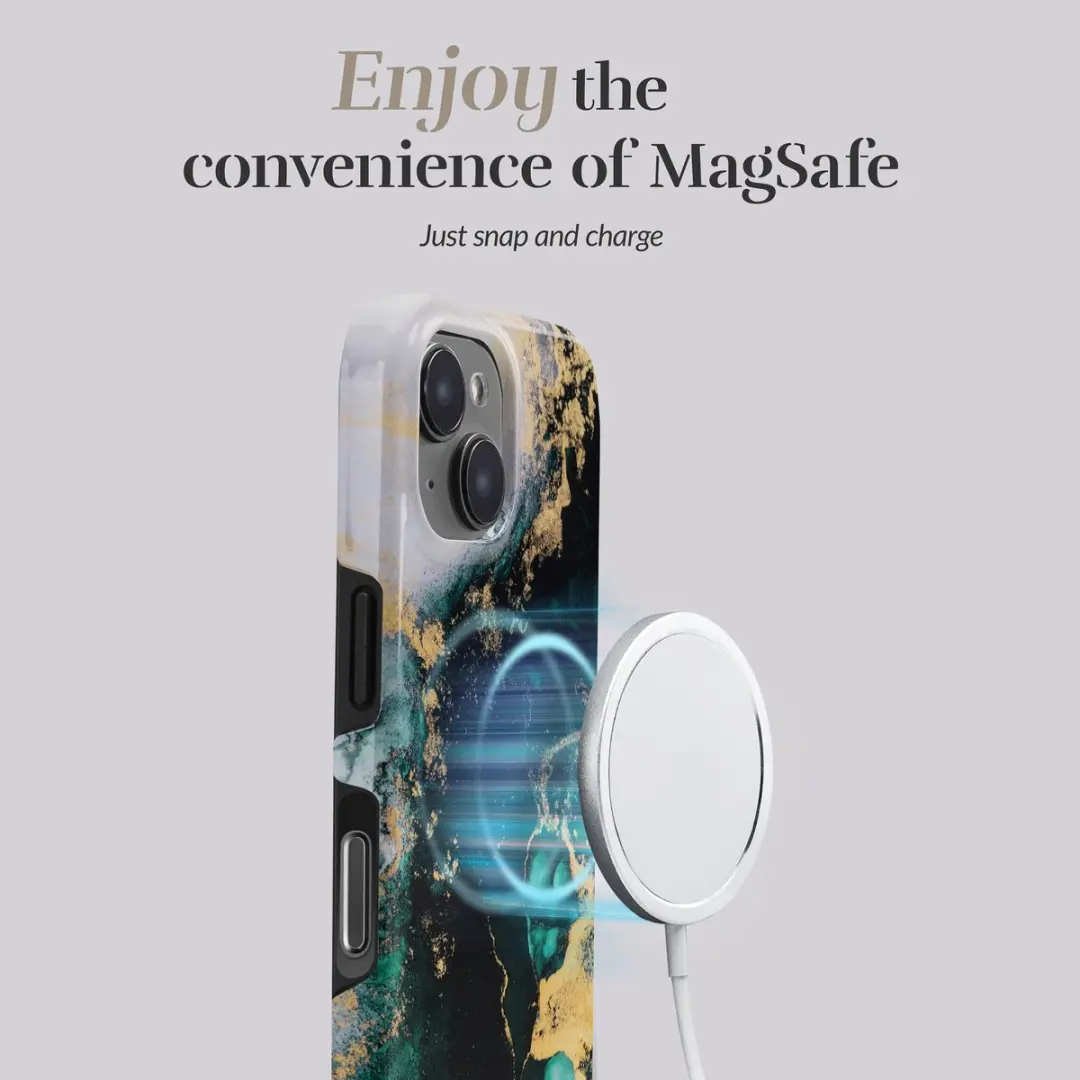 Mobilize MIO iPhone 16 Pro Max Hoesje - MagSafe - Groen Marmer