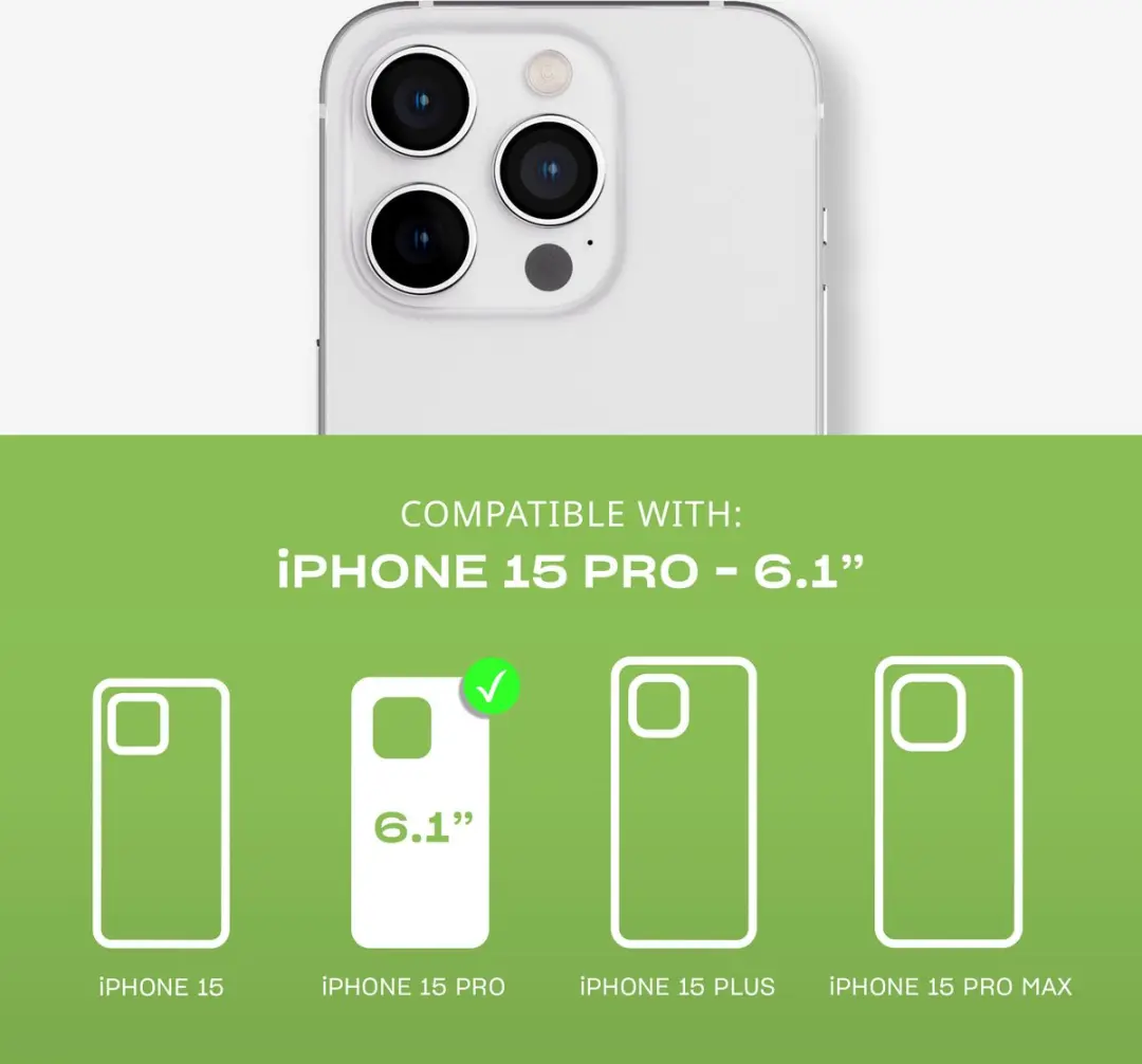 Tech21 Evo Lite iPhone 15 Pro Hoesje - T21-10282 - Zwart