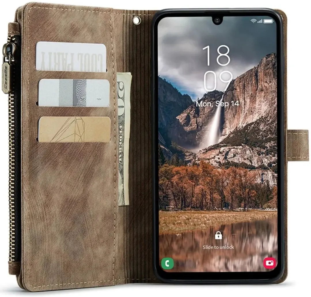 Caseme C30 Hoesje Samsung Galaxy A25 - Bruin