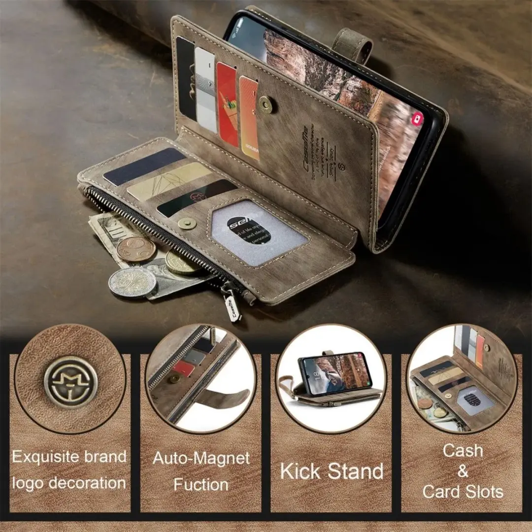 Caseme C30 Hoesje Samsung Galaxy A25 - Bruin