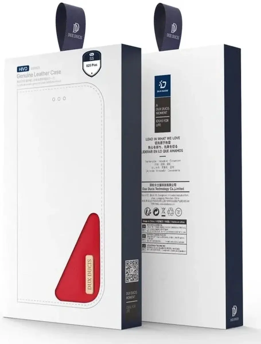 Dux Ducis Hivo Hoesje Samsung Galaxy S25 Plus - Rood