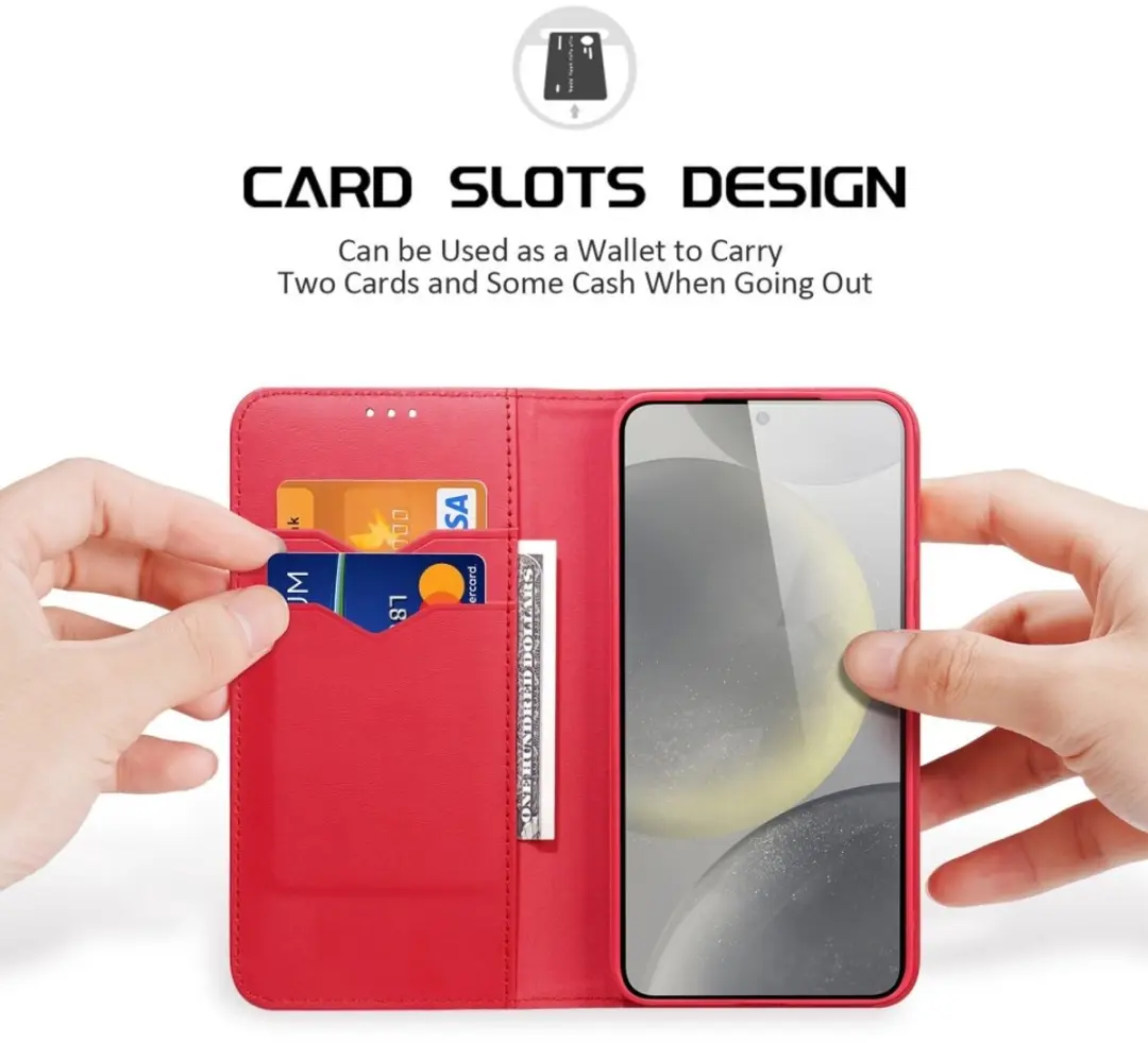 Dux Ducis Hivo Hoesje Samsung Galaxy S25 Plus - Rood