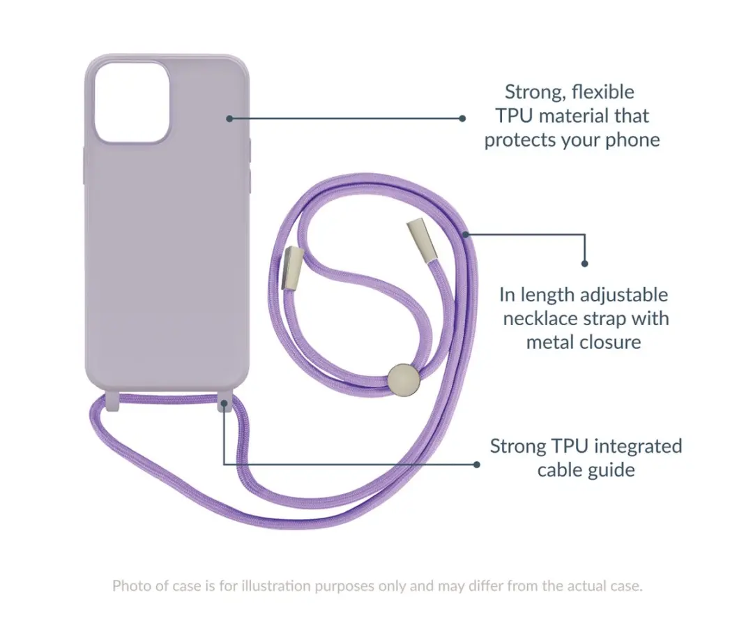 Mobilize Lanyard Gelly TPU Hoesje Samsung Galaxy S22 - Paars - MOB-LGCP-GALS225G - afbeelding 6 van 6