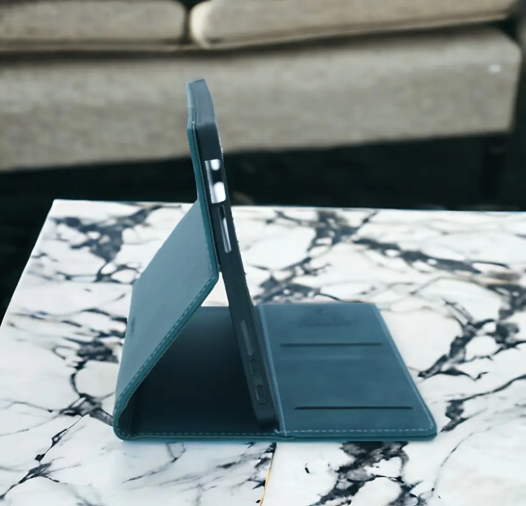 Caseme Bookcase Tablethoes - iPad Mini 6/7 8.3" - Groenblauw