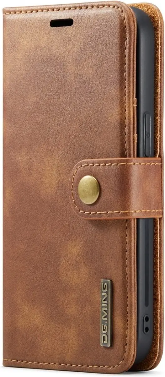 DG.MING iPhone 16 Pro Max Hoesje - Book Case Bruin
