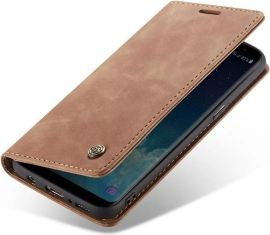 Caseme Bookcase Telefoonhoes Oppo A16/A16s - Bruin