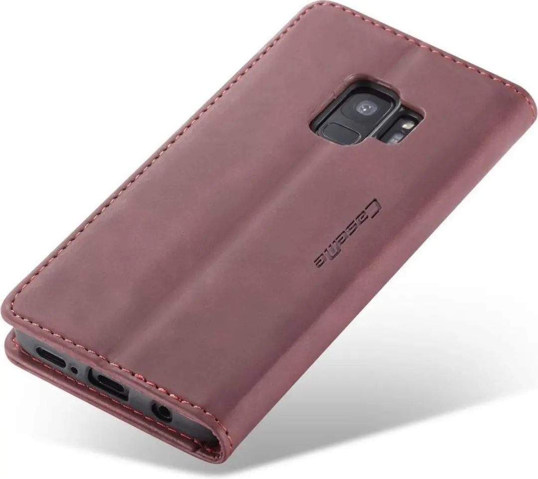 CaseMe Book Case Samsung Galaxy S9 - Bordeaux - afbeelding 6 van 6