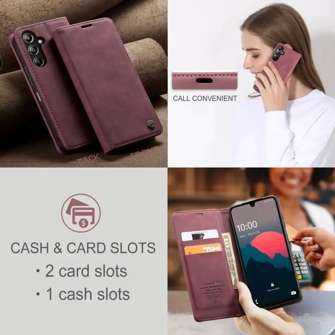 Caseme 013 Hoesje Samsung Galaxy A26 - Book Case Rood