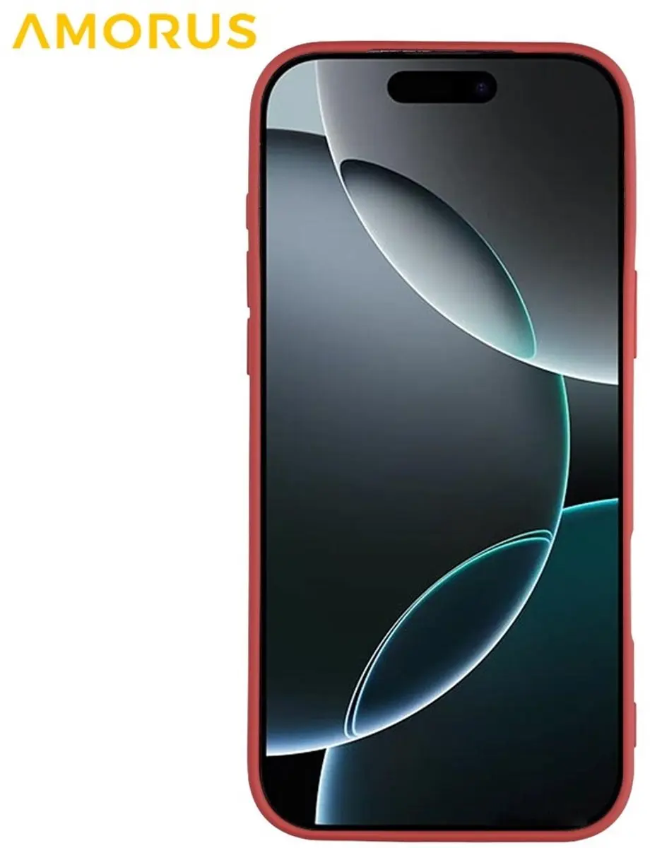 Amorus iPhone 17 Pro Max Hoesje - Indian Red - afbeelding 6 van 6