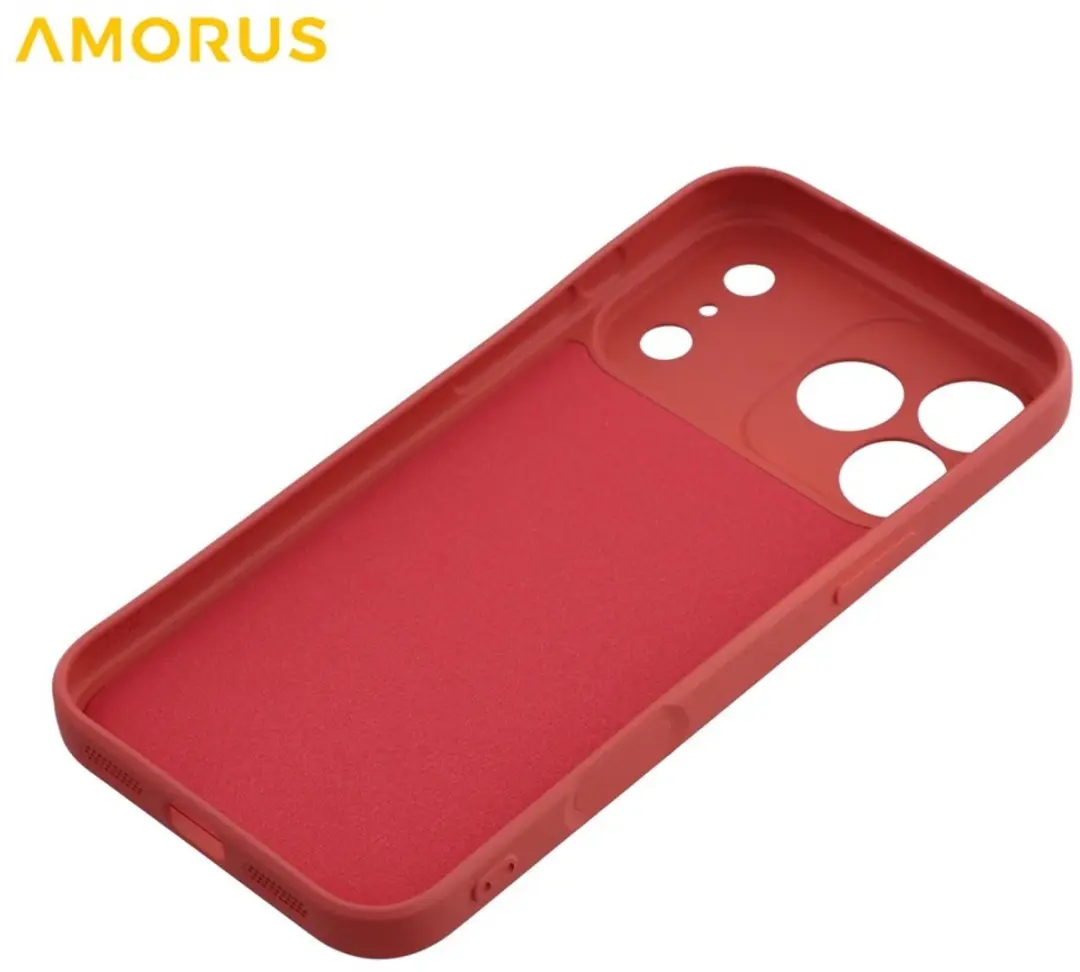 Amorus iPhone 17 Pro Max Hoesje - Indian Red