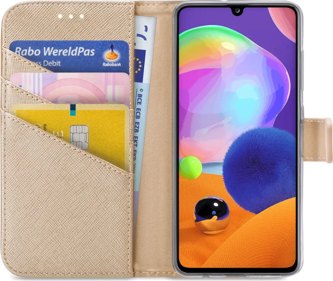 My Style MSFWLT1210 Telefoonhoesje Samsung Galaxy A31 - Goud - afbeelding 6 van 6