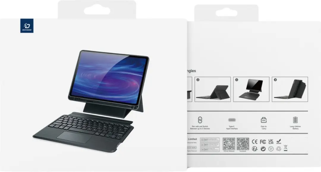 Dux Ducis Toetsenbordhoes Apple iPad Pro 11 (2024) - Zwart
