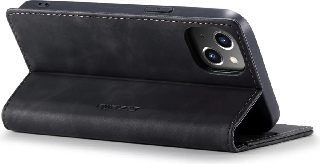 Caseme Retro Wallet Case CSM-39242 - iPhone 15 Plus - 2 Pasjes - Zwart