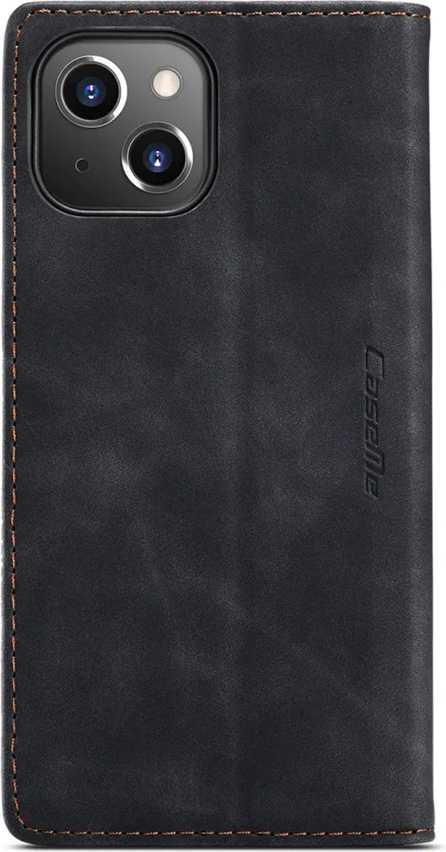 Caseme Retro Wallet Case CSM-39242 - iPhone 15 Plus - 2 Pasjes - Zwart