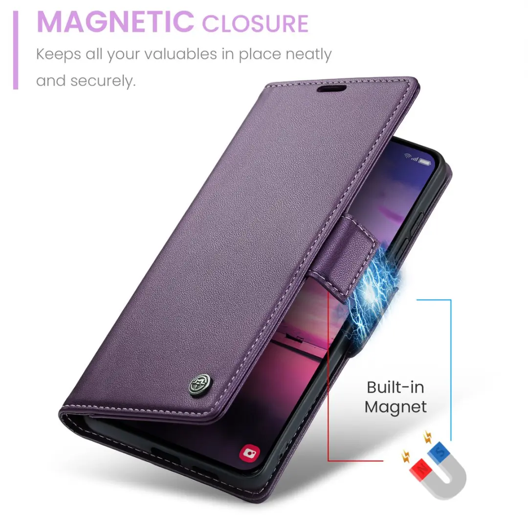 Caseme Wallet Case Samsung Galaxy S26 - Paars