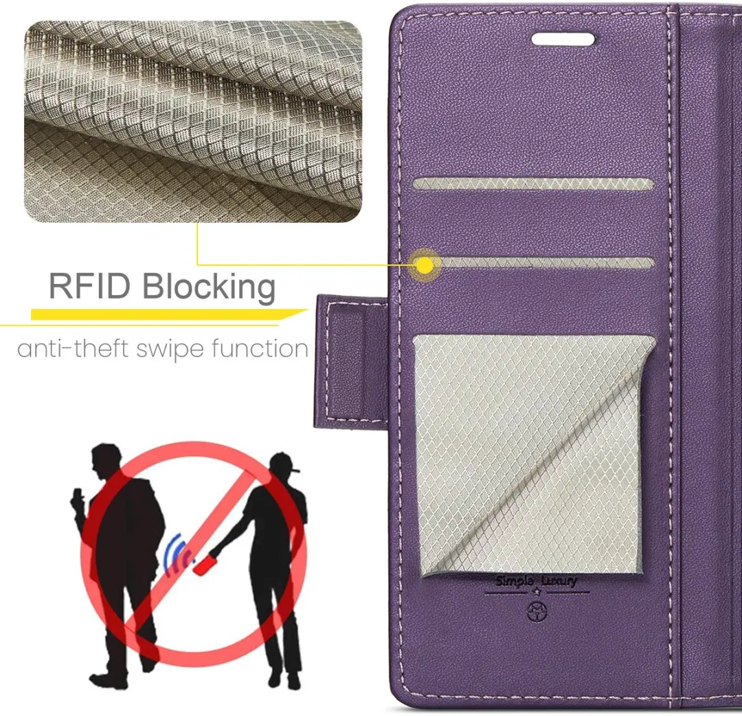 Caseme Wallet Case Samsung Galaxy S26 - Paars