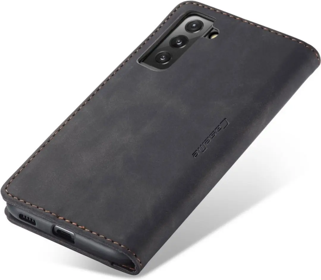Caseme 013 Book Case Hoesje Samsung Galaxy S22 - Zwart - afbeelding 6 van 6