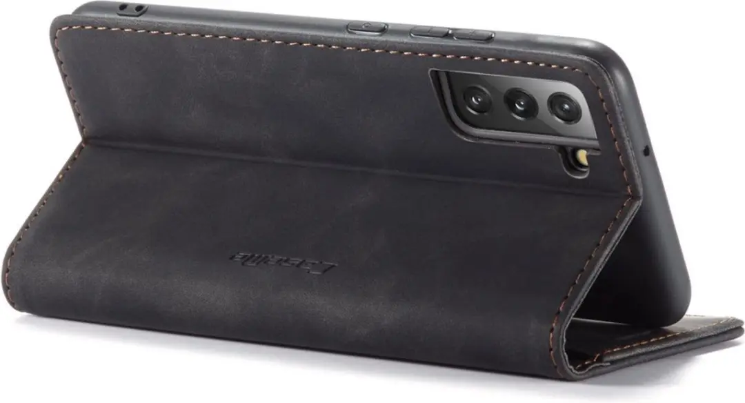 Caseme 013 Book Case Hoesje Samsung Galaxy S22 - Zwart