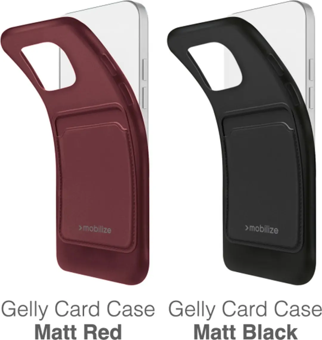 Mobilize Rubber Gelly Card Case Samsung Galaxy S25 Ultra - Zwart