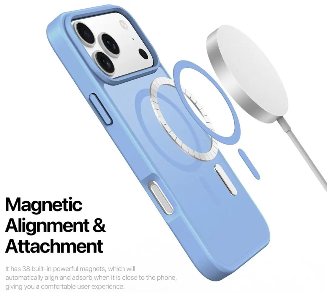 Dux Ducis Yind Series Hoesje iPhone 17 Pro - Transparant Blauw - MagSafe