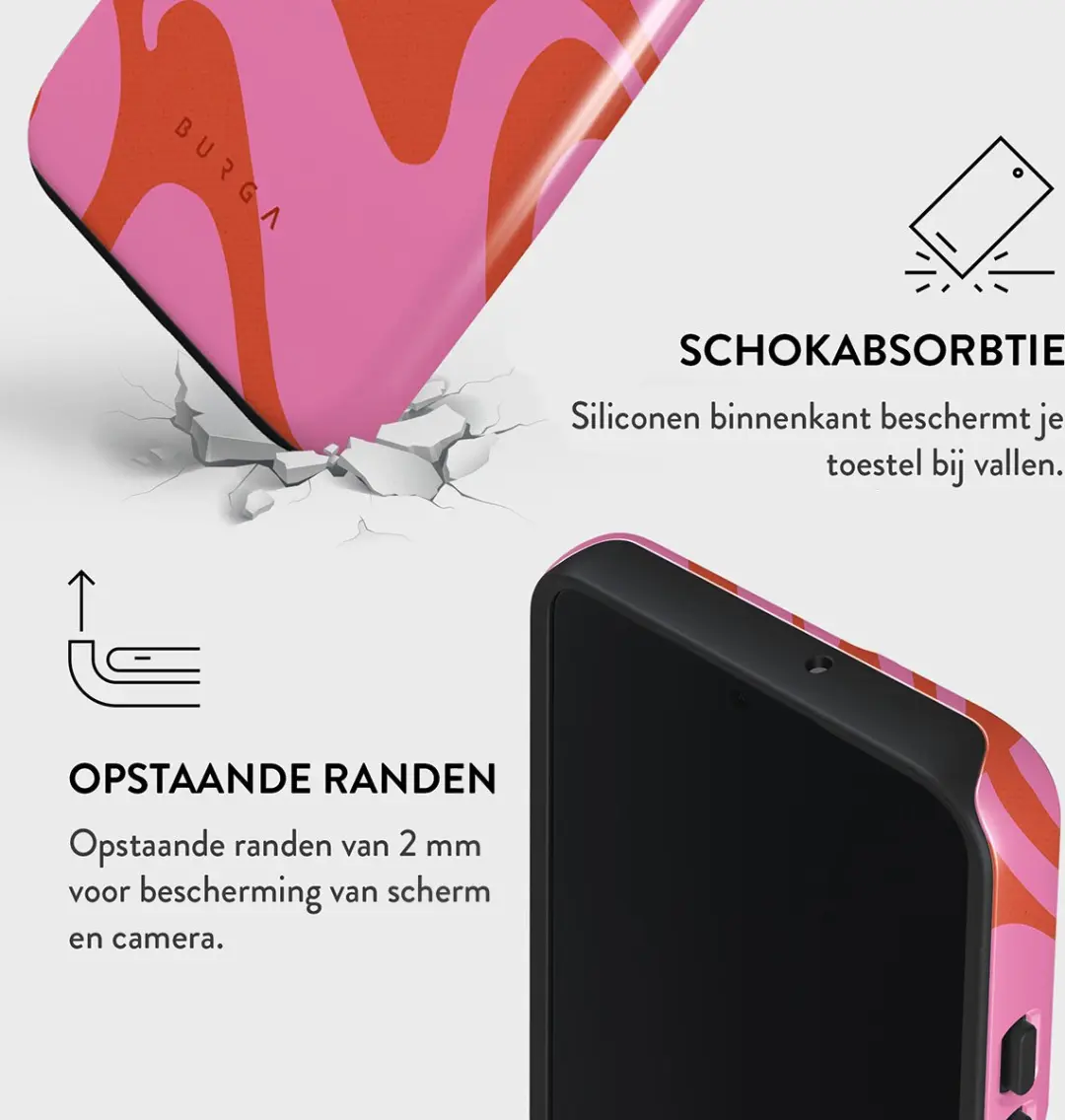 Burga Telefoonhoesje Samsung Galaxy S22 Ride the Wave - Schokbestendig
