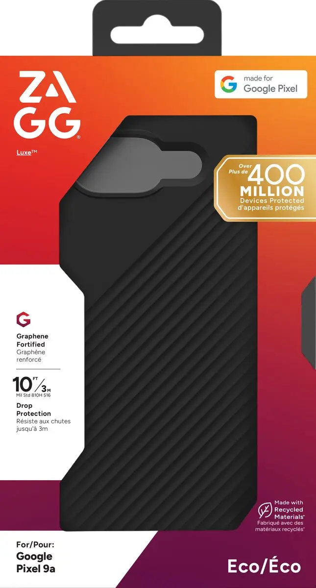 ZAGG Luxe Hoesje Google Pixel 9a 702317988 - Zwart - afbeelding 6 van 6