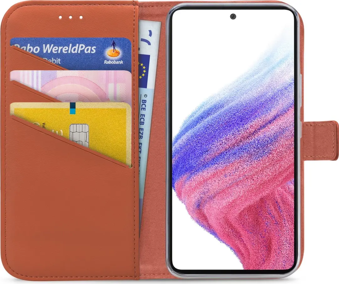 My Style MSFWLT1431 Telefoonhoesje Samsung Galaxy A53 - 3 Pasjeshouder Rood