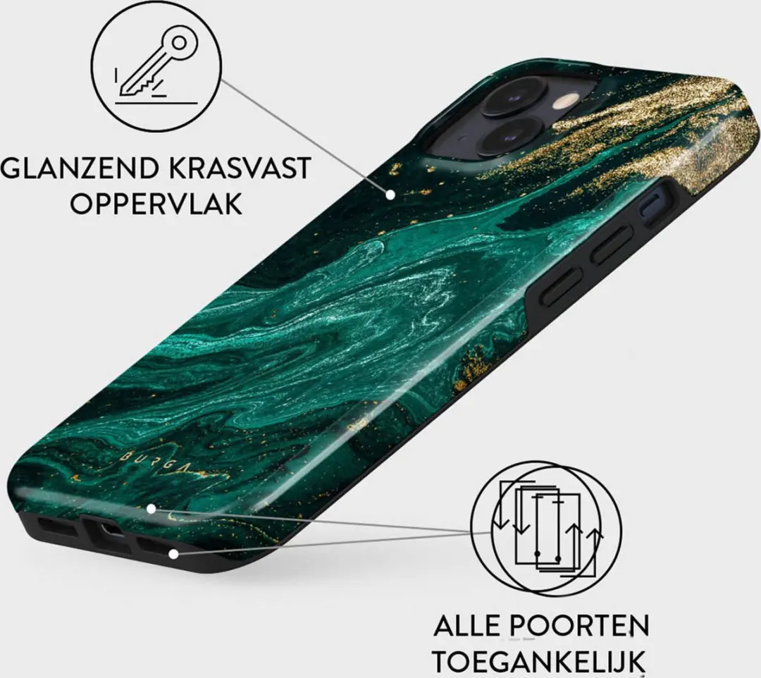Burga Telefoonhoesje iPhone 13 MagSafe Emerald Pool