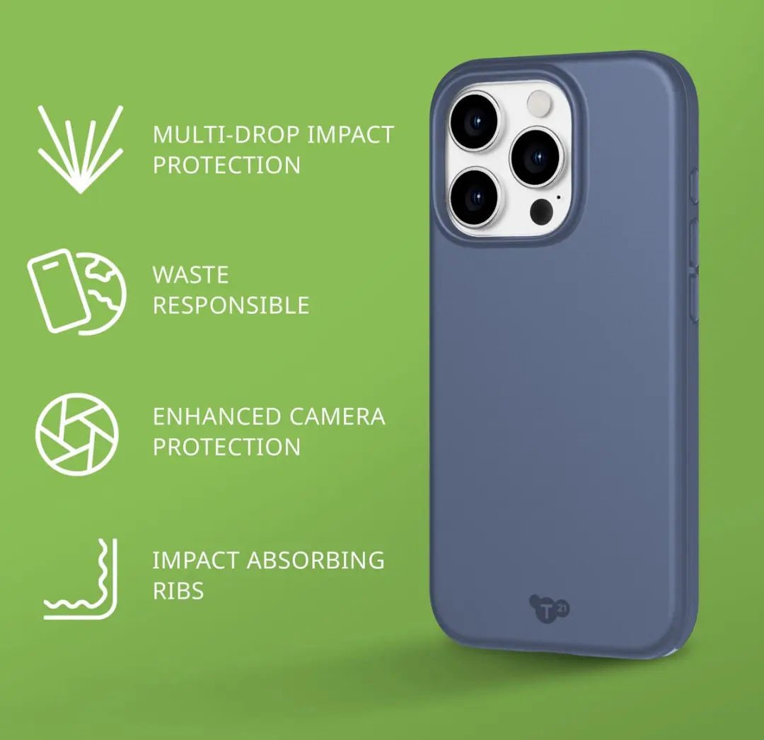 Tech21 Evo Lite iPhone 15 Pro Hoesje T21-10452 - Blauw