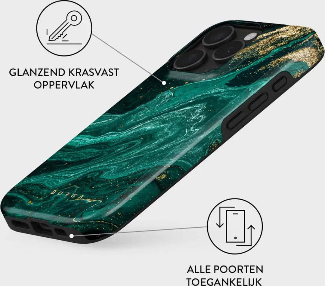 Burga Tough Case Apple iPhone 16 Pro Max - Emerald Pool