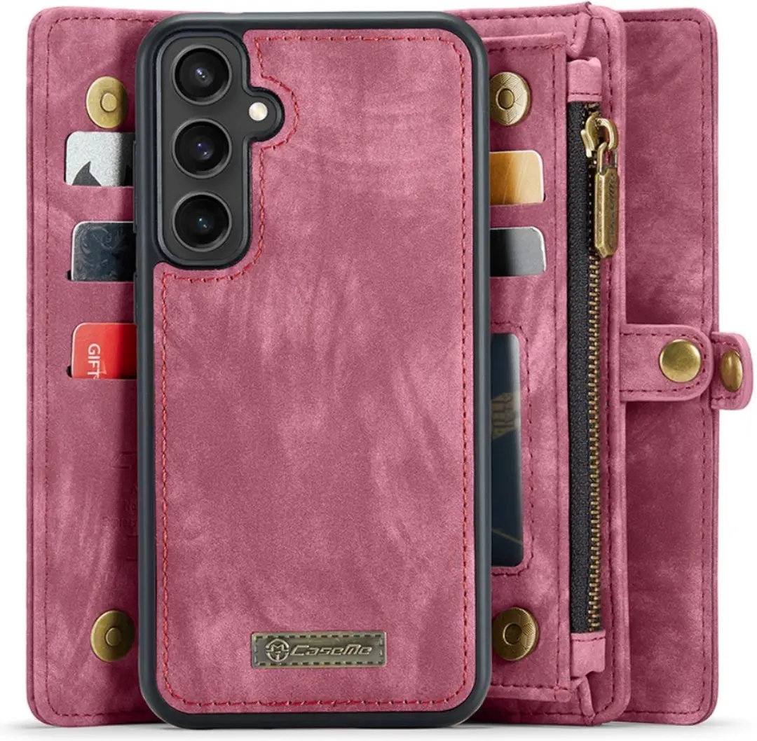 Caseme 008 Hoesje Samsung Galaxy S23 FE - 2-in-1 Book Case & Portemonnee - 8 Pasjes - Pink - afbeelding 6 van 6