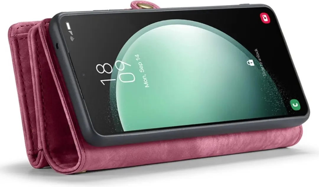 Caseme 008 Hoesje Samsung Galaxy S23 FE - 2-in-1 Book Case & Portemonnee - 8 Pasjes - Pink