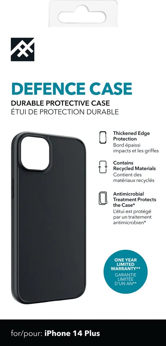 ZAGG Defence Back Cover iPhone 14 Plus 302010162 - Zwart