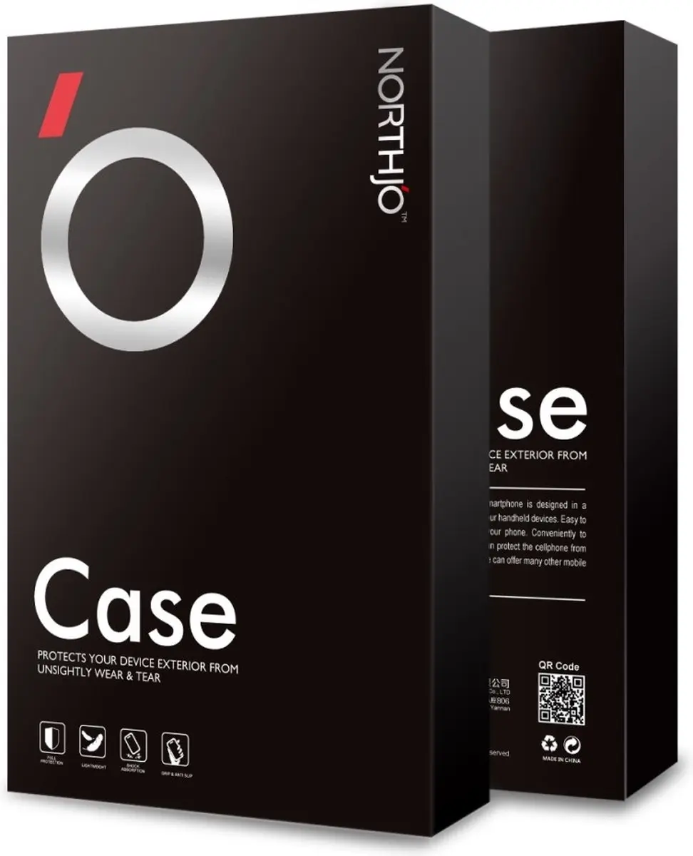 NORTHJO iPhone 16 2-in-1 Hoesje - Transparant