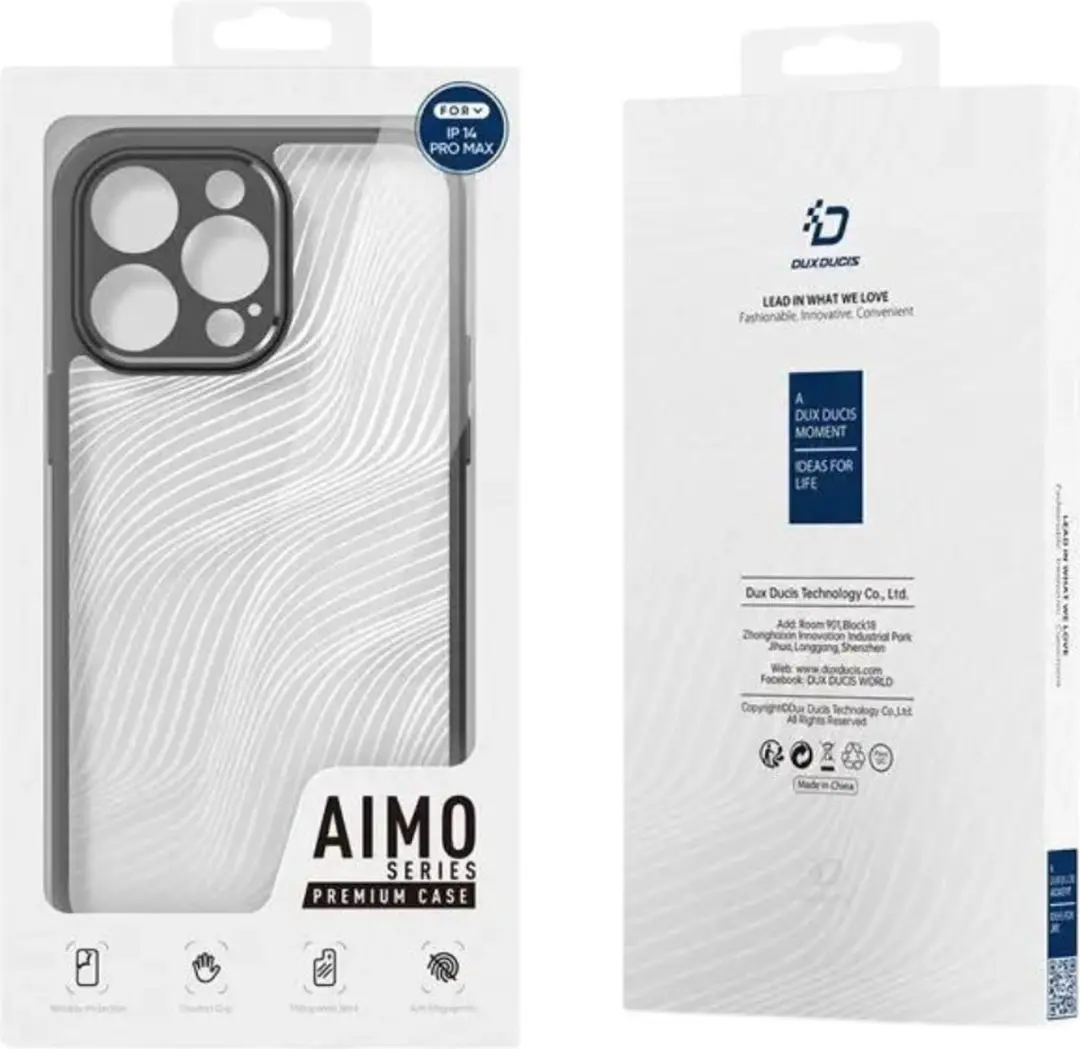Dux Ducis Aimo Series iPhone 14 Pro Hoesje - Zwart