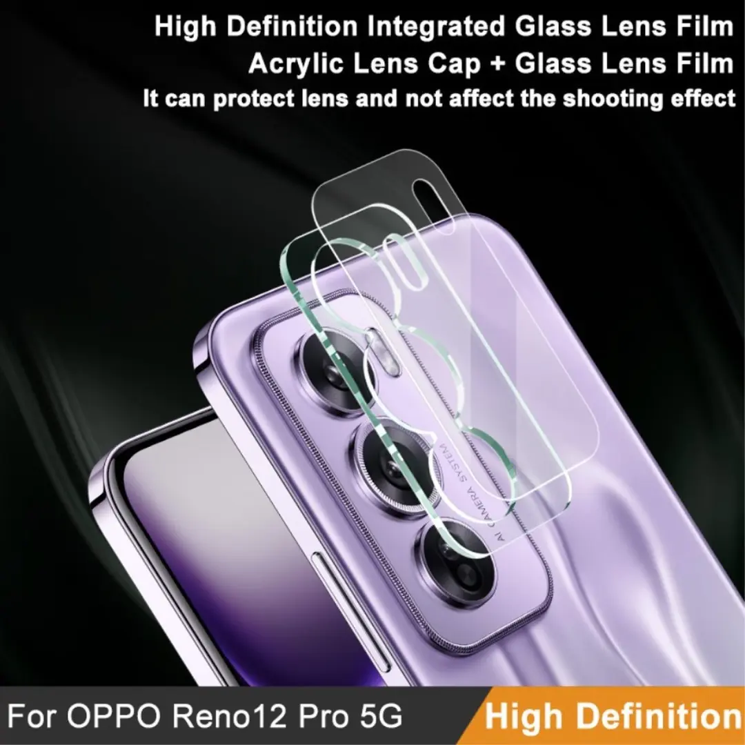 Imak 9H Tempered Glass Camera Lens Protector - OPPO Reno12 Pro - Transparant