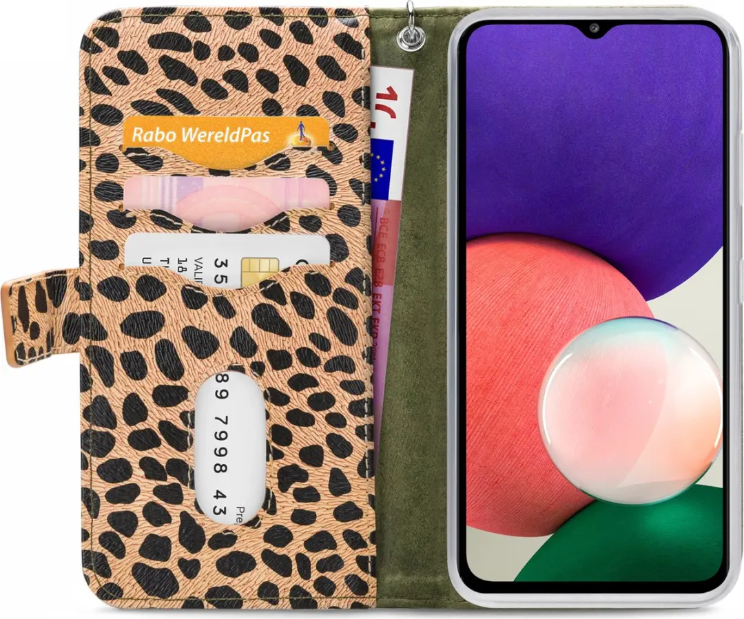 Mobilize Clutch Case Galaxy A22 5G - 4 Pasjes - Multi