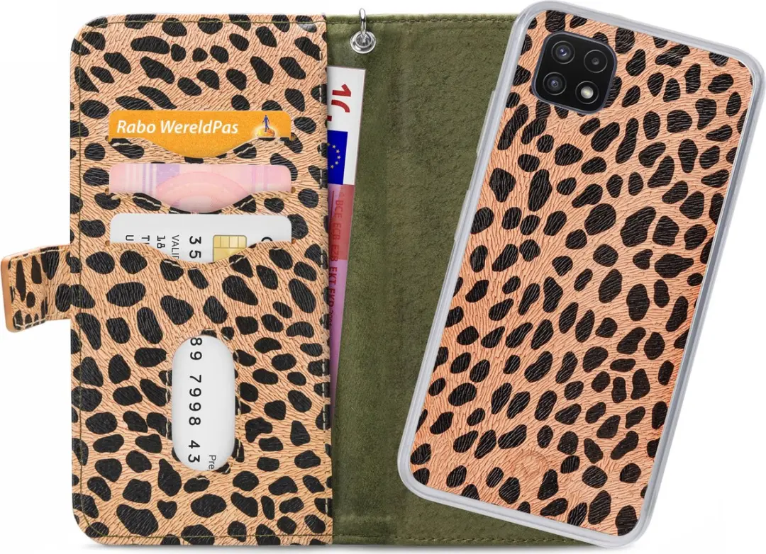 Mobilize Clutch Case Galaxy A22 5G - 4 Pasjes - Multi