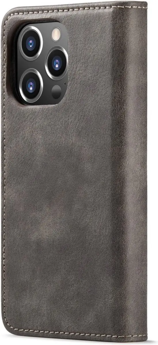 DG.MING iPhone 16 Pro Hoesje Grijs - 2-in-1 Book Case