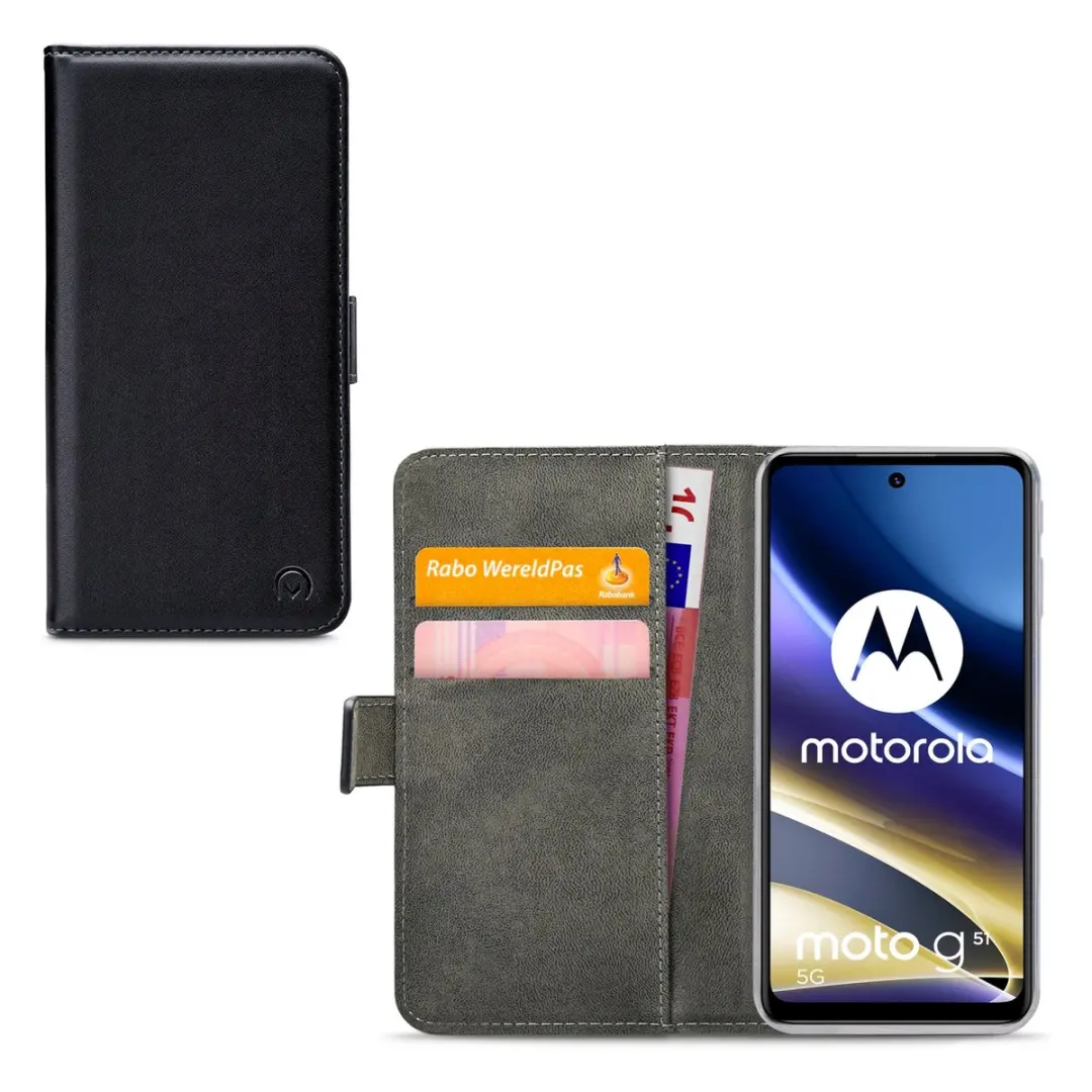 Mobilize Classic Gelly Wallet Bookcase Motorola Moto G51 5G - Zwart