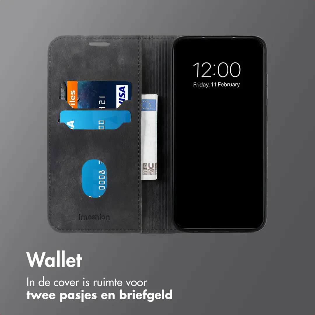 Imoshion Hoesje OnePlus 15 Slim Bookcase - 2 Pasjes - Zwart